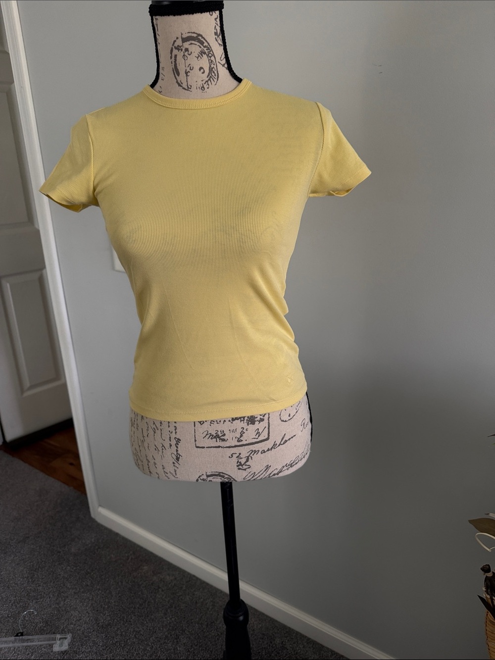 Calvin Klein Jeans Soft Yellow Short Sleeve Crew Tee